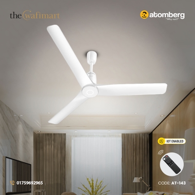 Atomberg Aris Contour Smart 48" BLDC Ceiling Fan (Marble White) | AT-143_img_0