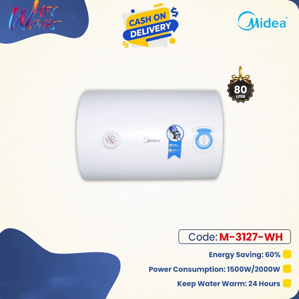 Midea Water Heater - D 80Ltr (White) M-3127-WH