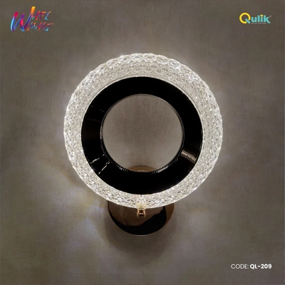 Qulik Modern Wall Lamp Concise Glass Single Head LED Lampshade (QL-209)_img_0