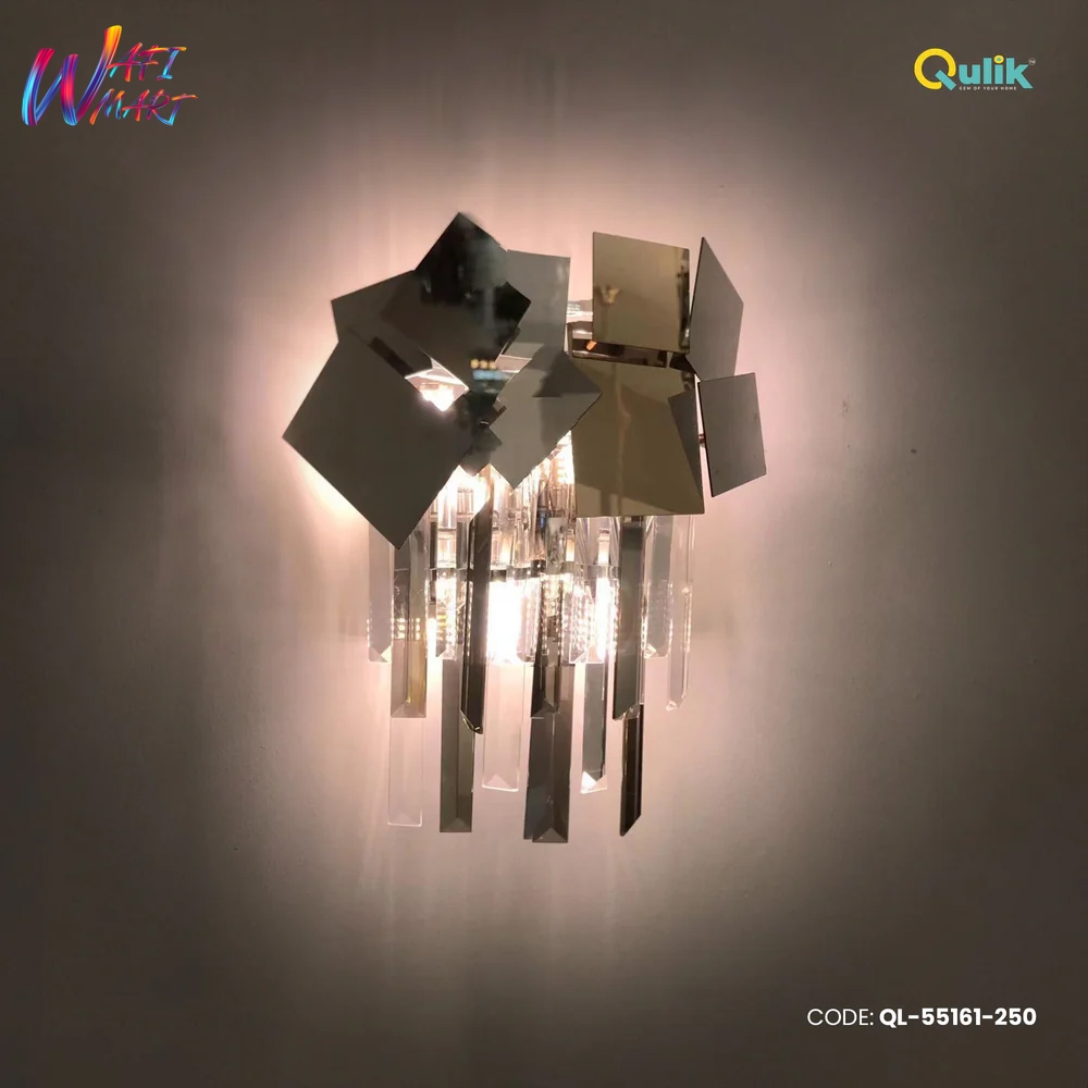 Qulik Modern Wall Lamp Basket Gold Plated Crystal Wall Appliques (QL-55161-250)