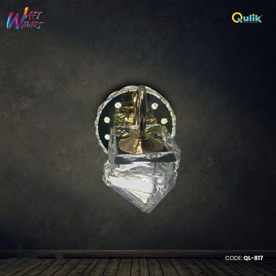 Qulik Modern Crystal Diamond Sconce Wall Light (QL-817)_img_0