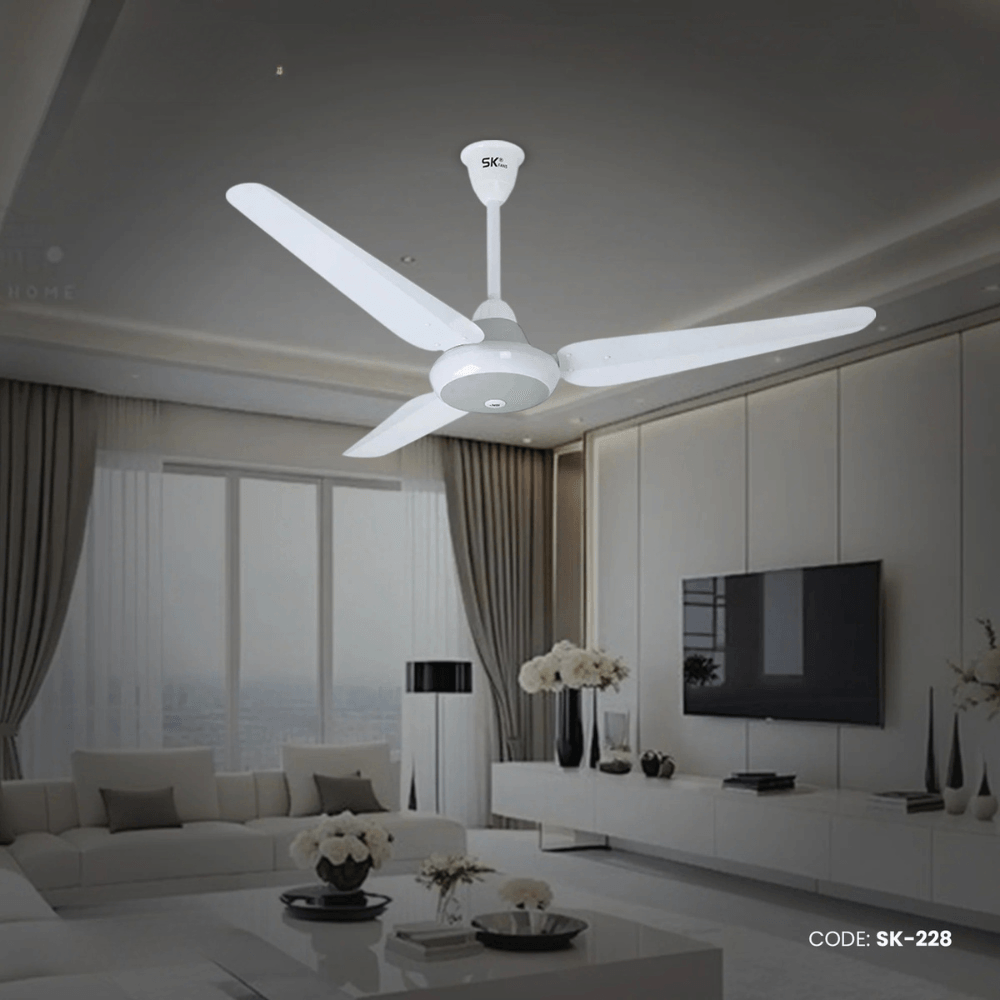 SK Super Deluxe Non Inverter 56" White SK-228