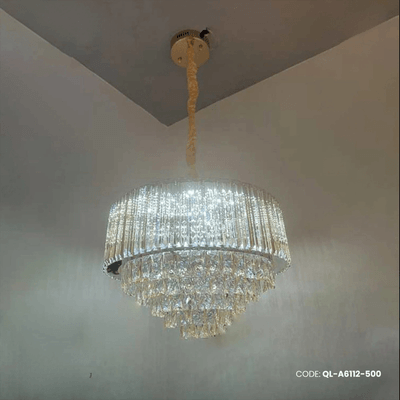 Qulik Radiant Luxe Hanging Crystal Chandelier Light (QL-A6112-500)_img_0