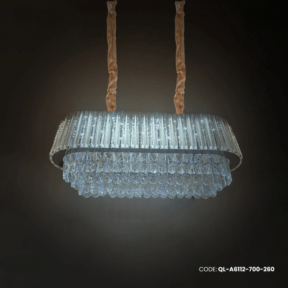 Qulik Radiant Luxe Hanging Crystal Chandelier Light (QL-A6112-700-260)