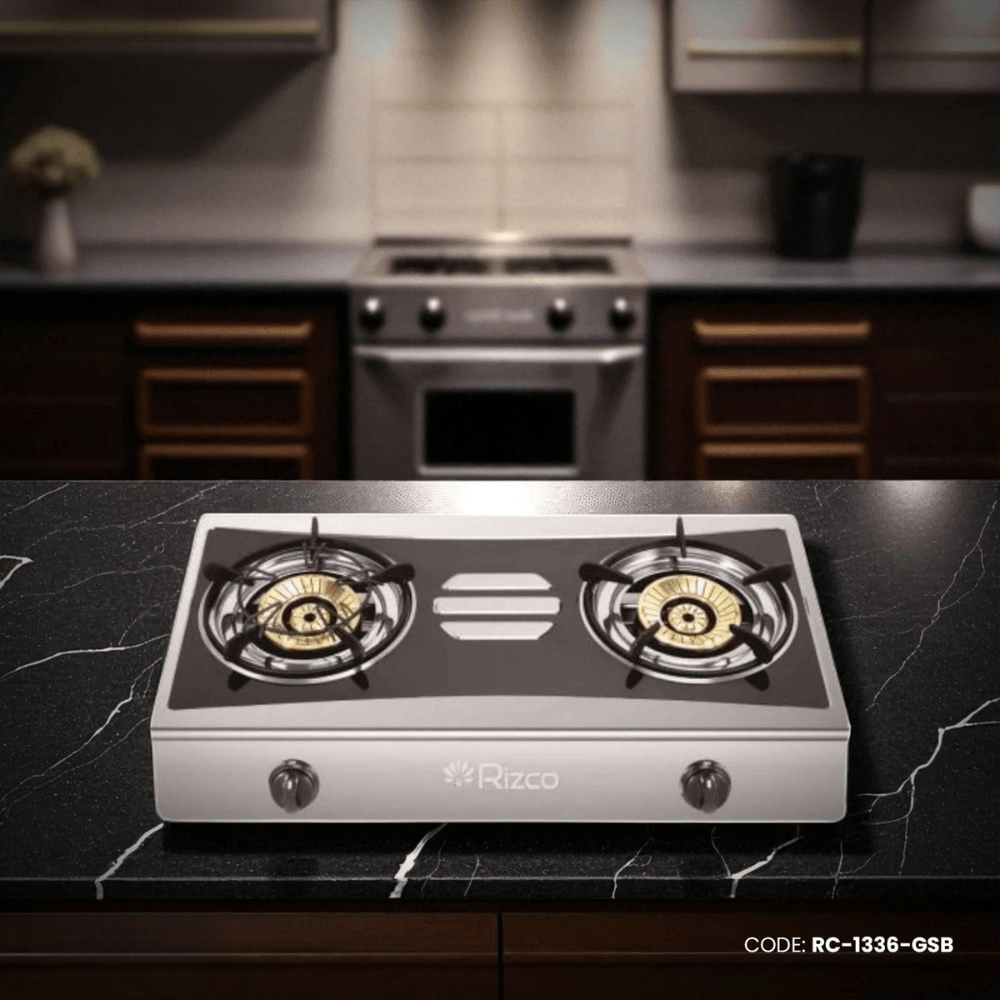 Rizco Gas Burner 27" RTZ 303 (Black & Silver) RC-1336-GSB