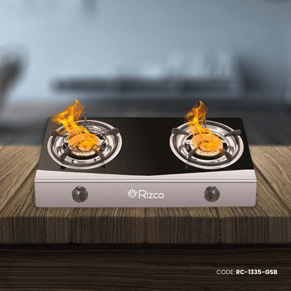 Rizco Gas Burner 27" RTZ 305 (Black & Silver) RC-1335-GSB