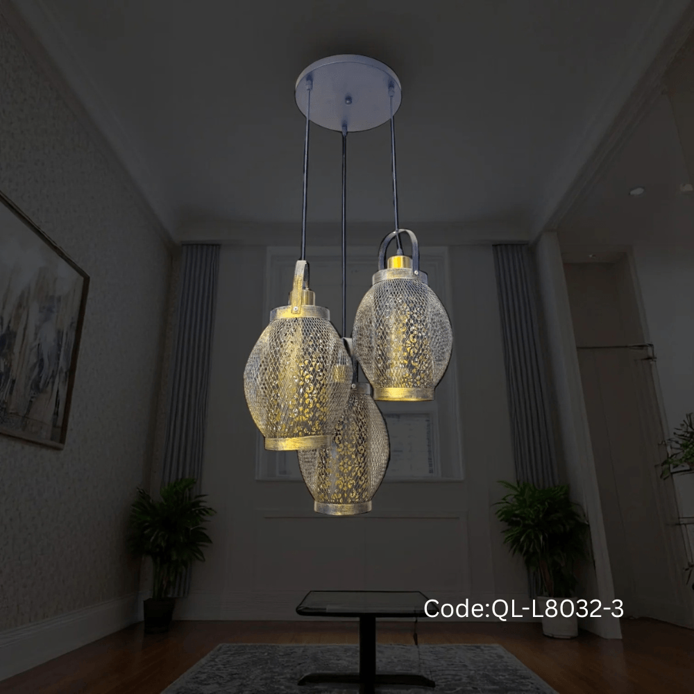 Qulik Modern Round Frame 3 Color Hanging Lights (QL-L8032-3)