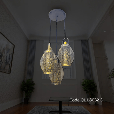 Qulik Modern Round Frame 3 Color Hanging Lights (QL-L8032-3)_img_0