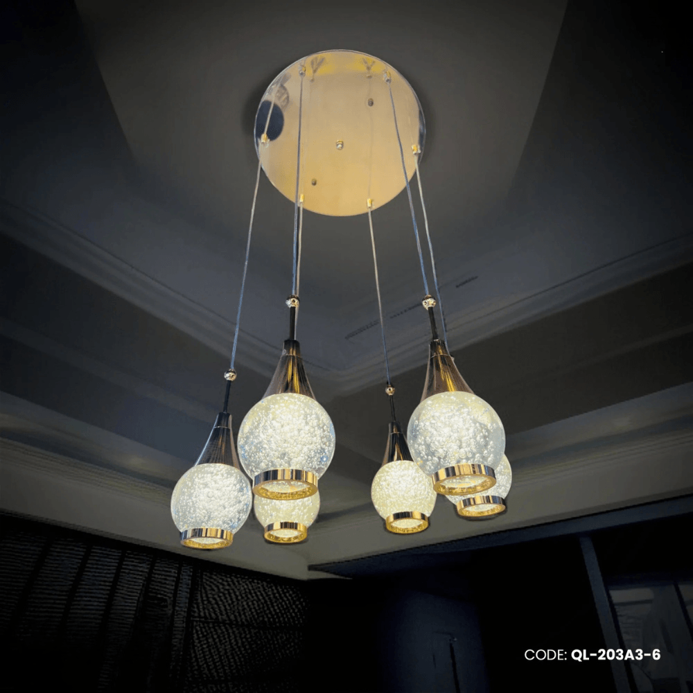 Qulik Modern Aurora Drops 3 Color Hanging Lights (QL-203A3-6)