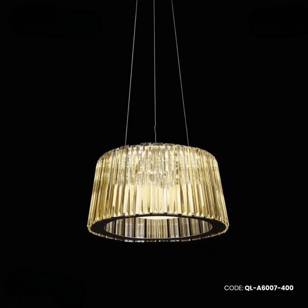 Qulik Gold Radiance Linier Luxury LED Crystal Chandelier Light (QL-A6007-400)