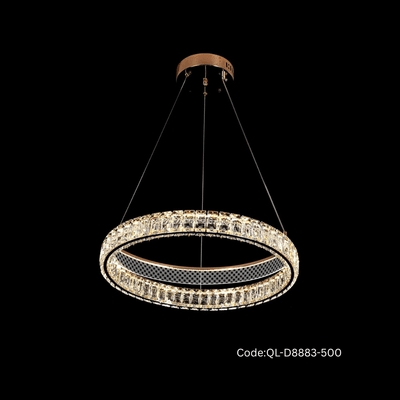Qulik Crystal Halo Luxury LED Crystal Chandelier hanging light Light (QL-D8883-500)_img_0