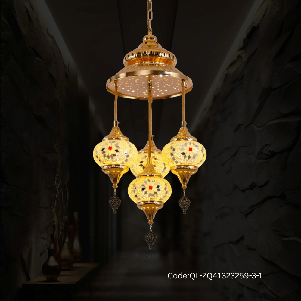 Qulik Modern Chandelier Decorative Hanging Turkish Style Ceiling Light (QL-ZQ41323259-3-1)
