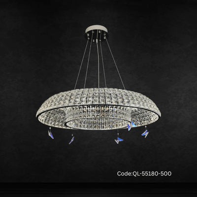 Qulik Allure Circle Hanging Pendant Crystal Chandelier (QL-55180-500)_img_0
