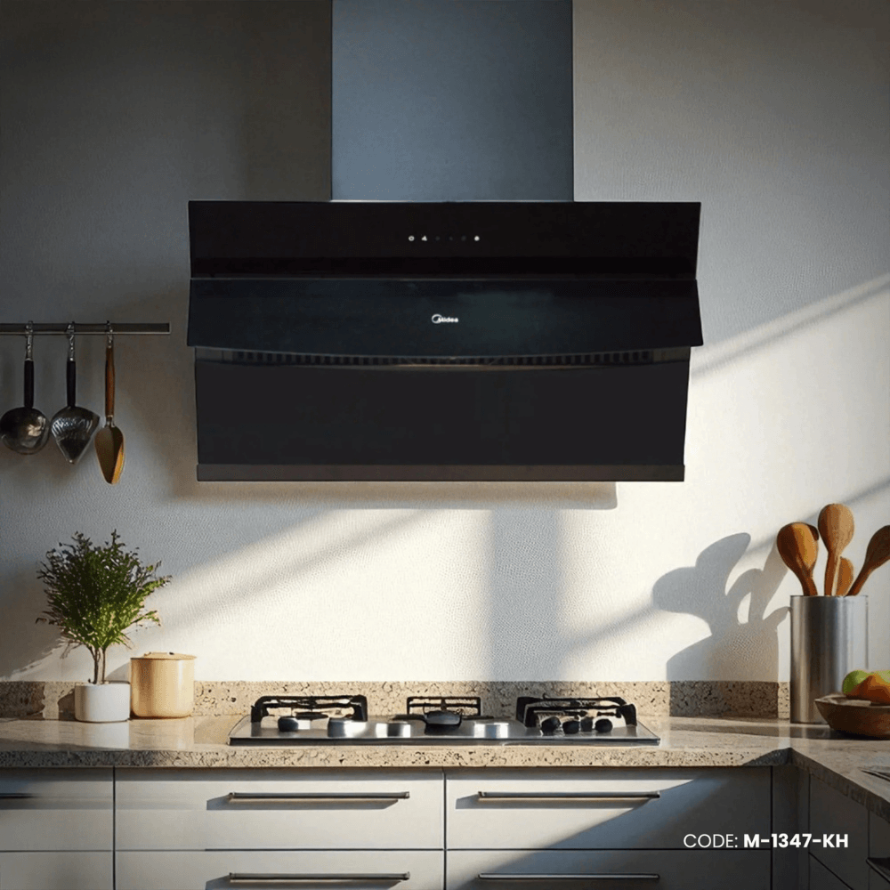Midea Cooker Hood 36" Heat Auto Clean B87 (Black) M-1347-KH