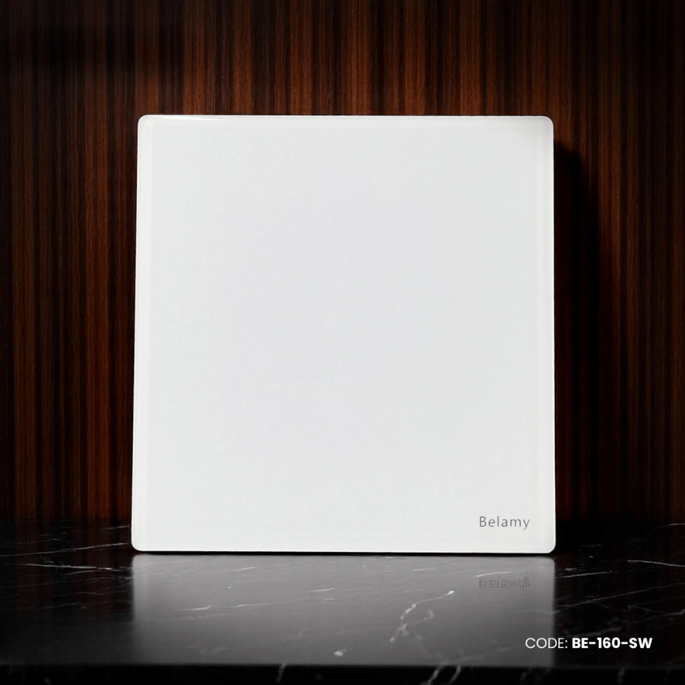 Belamy White Blank Plate | BE-160-SW