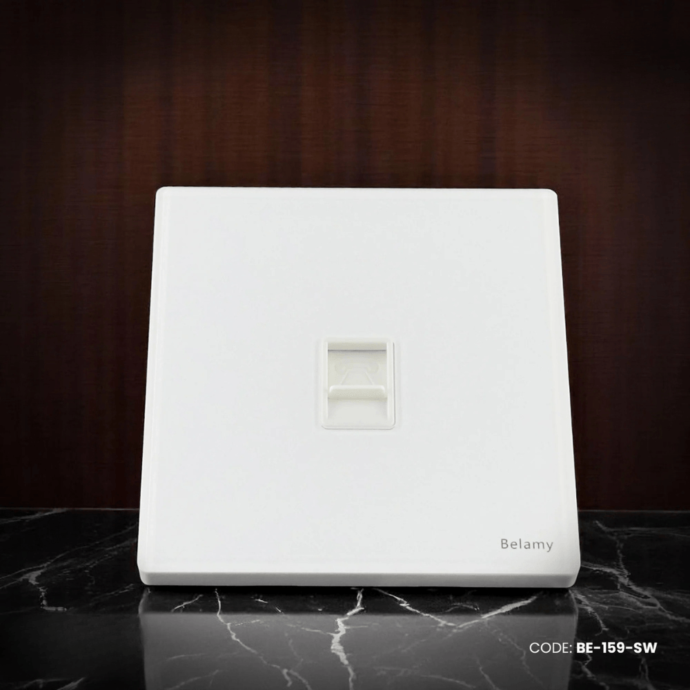 Belamy White Telephone Socket | BE-159-SW