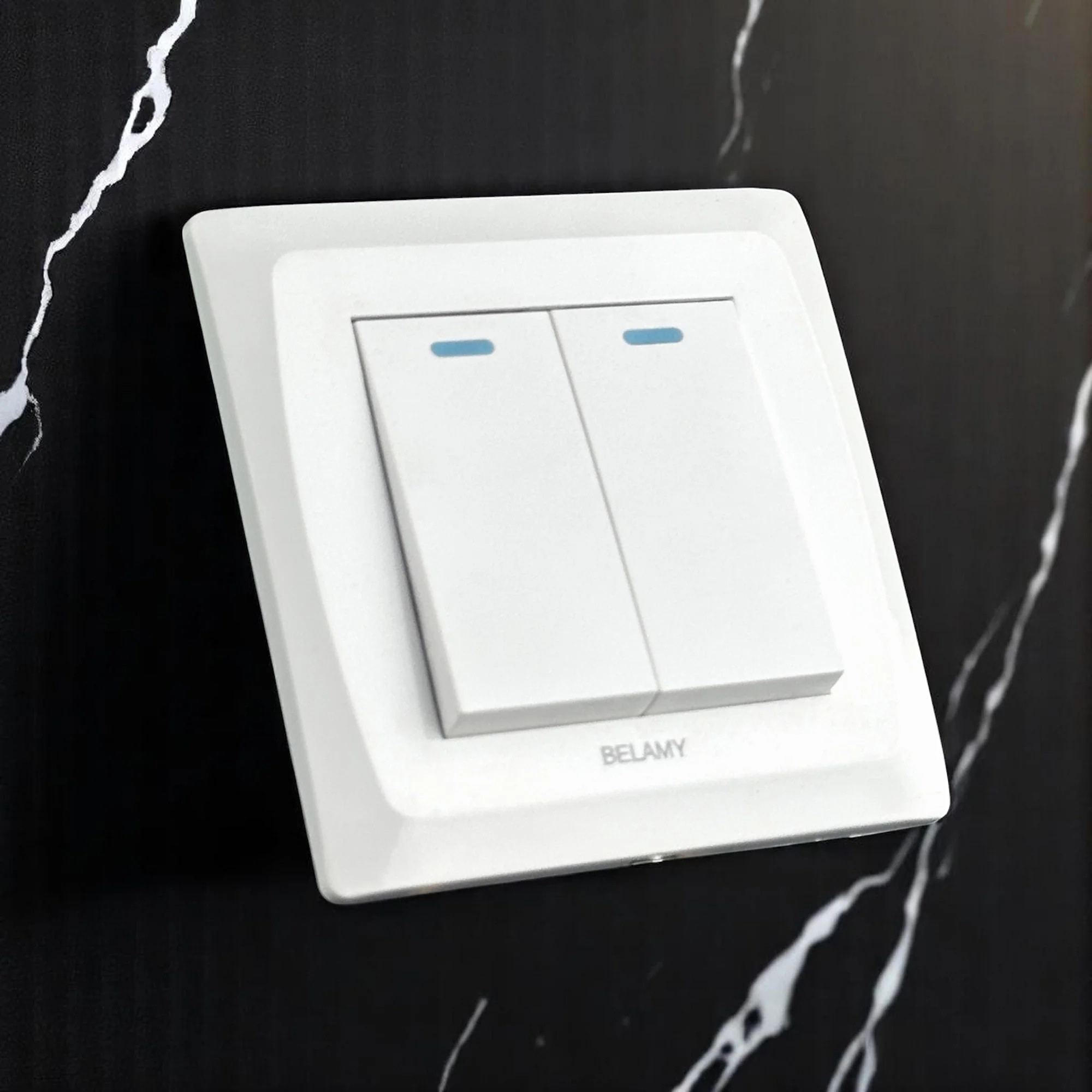 Belamy White 2 Gang 1 Way | BE-120-SW
