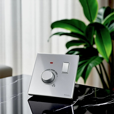 Belamy Sky Grey 1 Dimmer With Switch | BE-104-SW_img_0