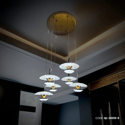 Qulik Modern SkySpire Cluster 3 Color Hanging Lights (QL-20219-5)_img_0