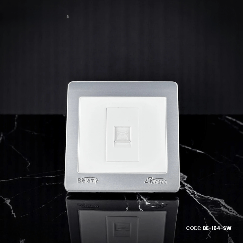 Belamy LK7 LANBAO Grey-White Internet Socket | BE-164-SW