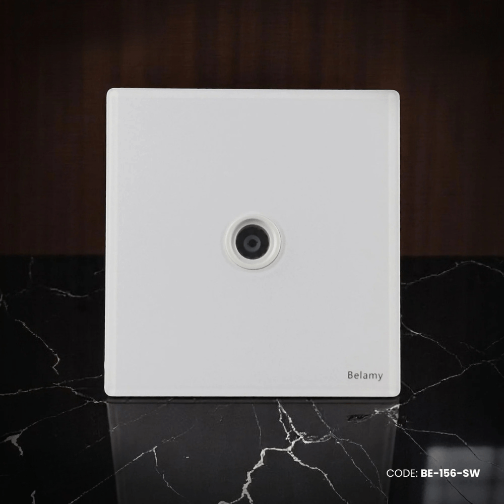 Belamy White TV Socket | BE-156-SW