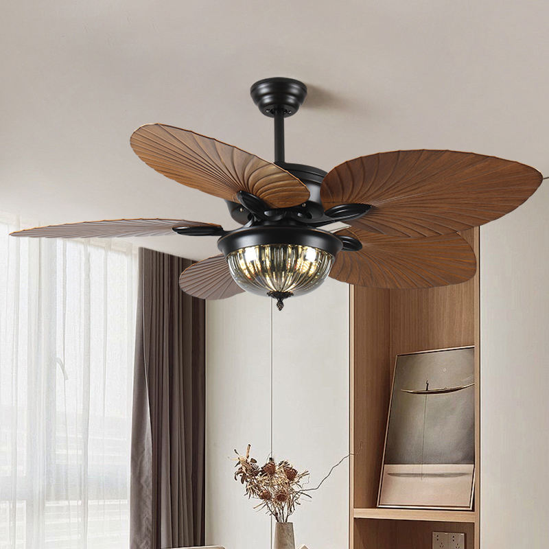 52 " Luxury Leaf Design Decorative Ceiling Fan with Light Remote Control  Ceiling Fan_img_1