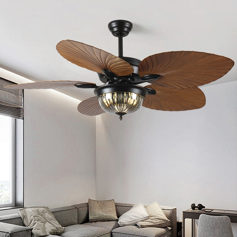 52 " Luxury Leaf Design Decorative Ceiling Fan with Light Remote Control  Ceiling Fan_img_2