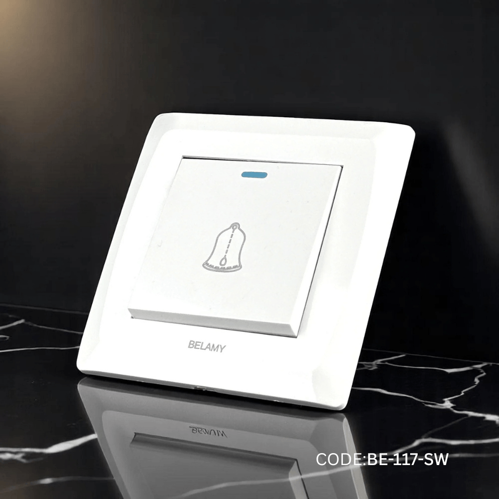 Belamy White Door Bell | BE-117-SW