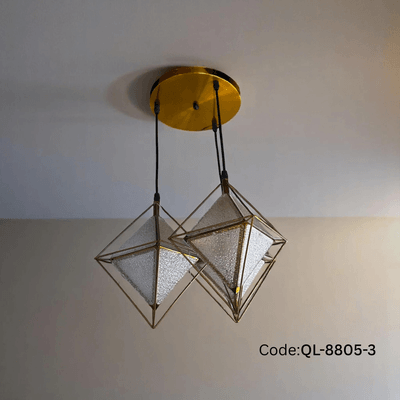 Qulik Modern Diamond Frame 3 Color Hanging Lights (QL-8805-3)_img_0