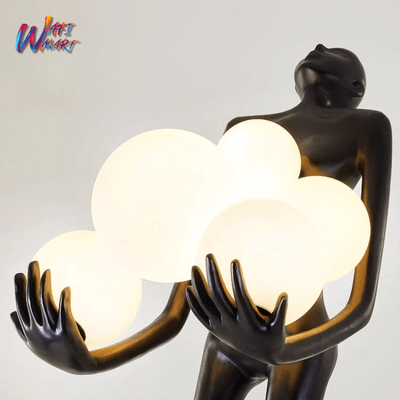 Creative Abstract Figure Sculpture Floor Lamp Long Arm LED Light for Hotel Exhibition Halls  (JY005)_img_1