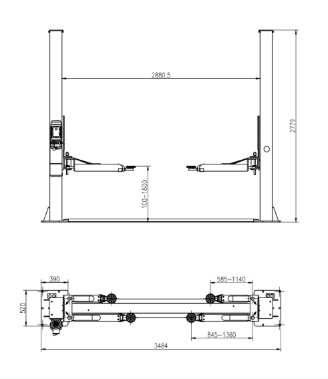 THINKCAR TVL 240 Two Post Lift_img_1