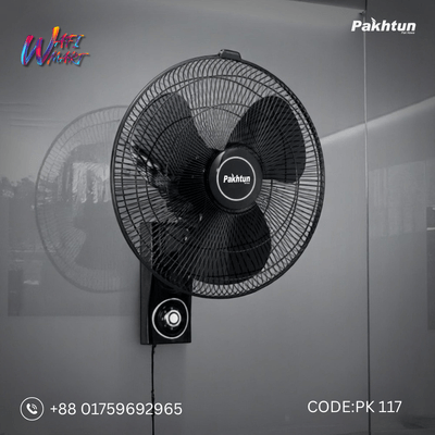Pakhtun 18" High Speed Wall Bracket Fan (Black) | PK-117_img_0