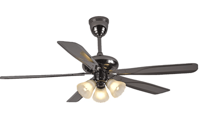 Breezelux 52" Artistically Crafted Traditional Design Under Light Remote Ceiling Fan (Chrome) BL-1079_img_2