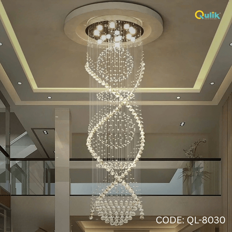 Qulik Modern Celestial DNA Chandelier Hanging Dragon Ball LED Ceiling Light (QL-8030)