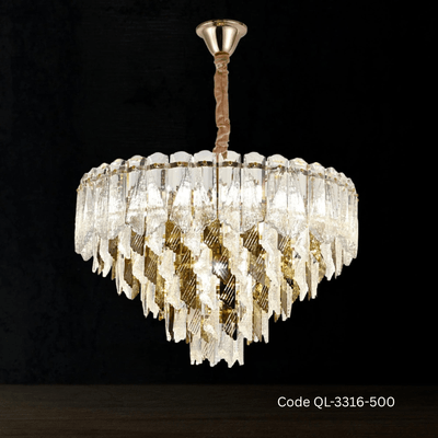 Qulik Modern Crystal Chandelier Hanging LED Ceiling Light (QL-3316-500)_img_0
