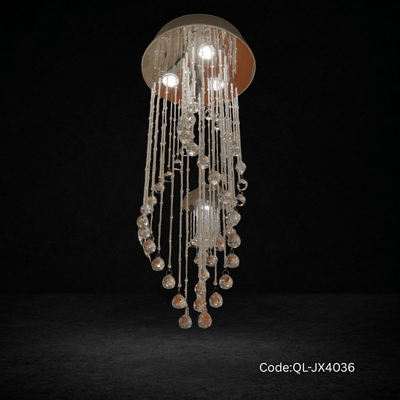 Qulik Modern Chandelier Decorative Hanging Dynamic Sound Shape LED Ceiling Light (QL-JX4036)_img_0