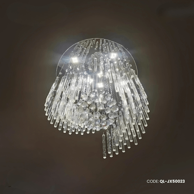 Qulik Modern Crystal Chandelier Decoration Pendant Hanging LED Ceiling Light (QL-JX50023)_img_0