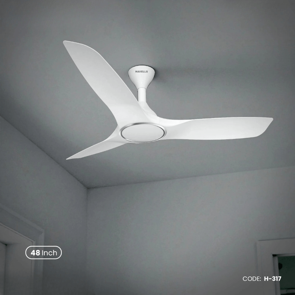 Havells Stealth Air 48"- Ceiling Fan (Pearl White) | H-317